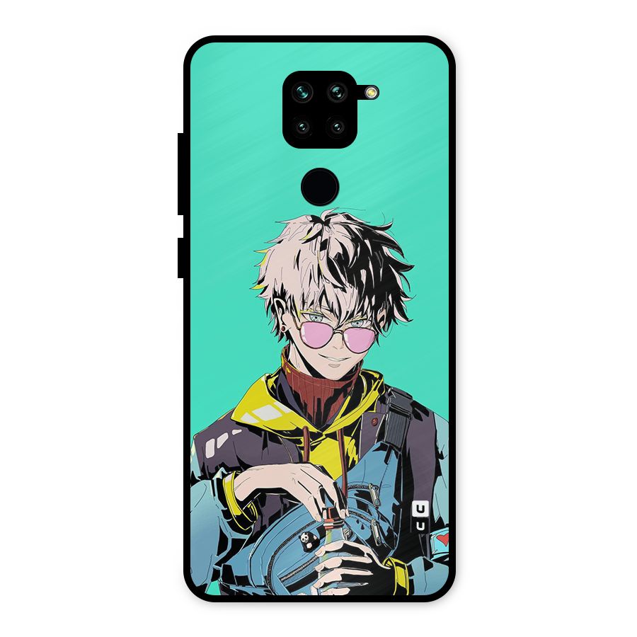 Cool Gojo Metal Back Case for Redmi Note 9