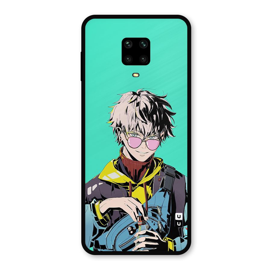 Cool Gojo Metal Back Case for Redmi Note 9 Pro Max
