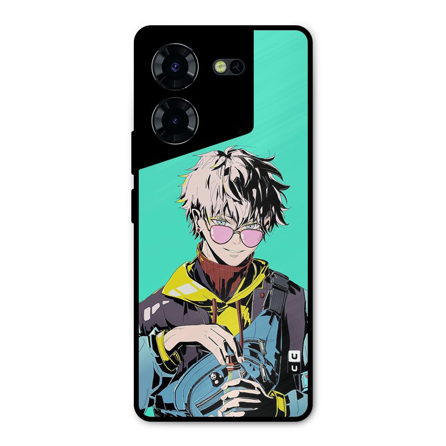 Cool Gojo Metal Back Case for Tecno Pova 5 Pro 5G