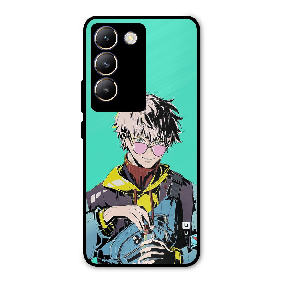 Cool Gojo Metal Back Case for Vivo T3 5G