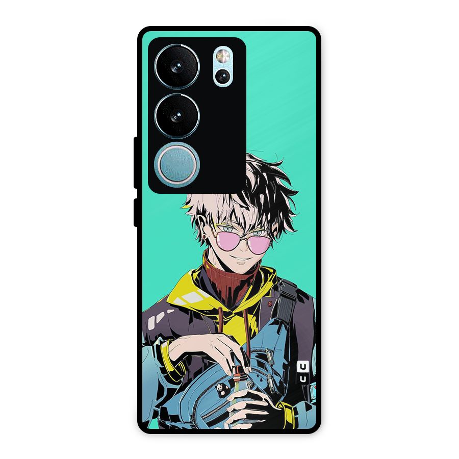 Cool Gojo Metal Back Case for Vivo V29