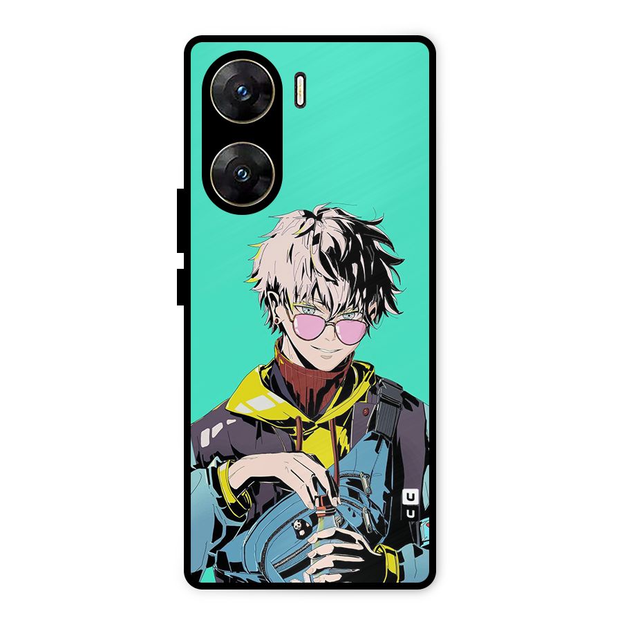 Cool Gojo Metal Back Case for Vivo V29e