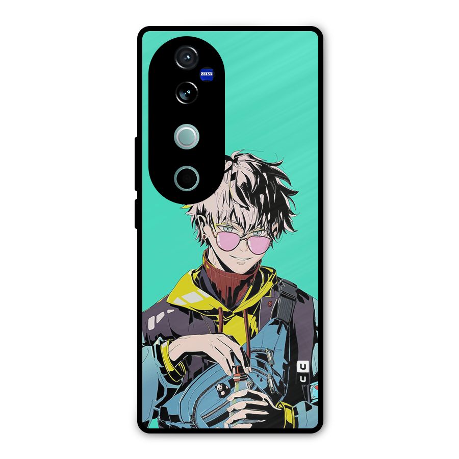 Cool Gojo Metal Back Case for Vivo V40