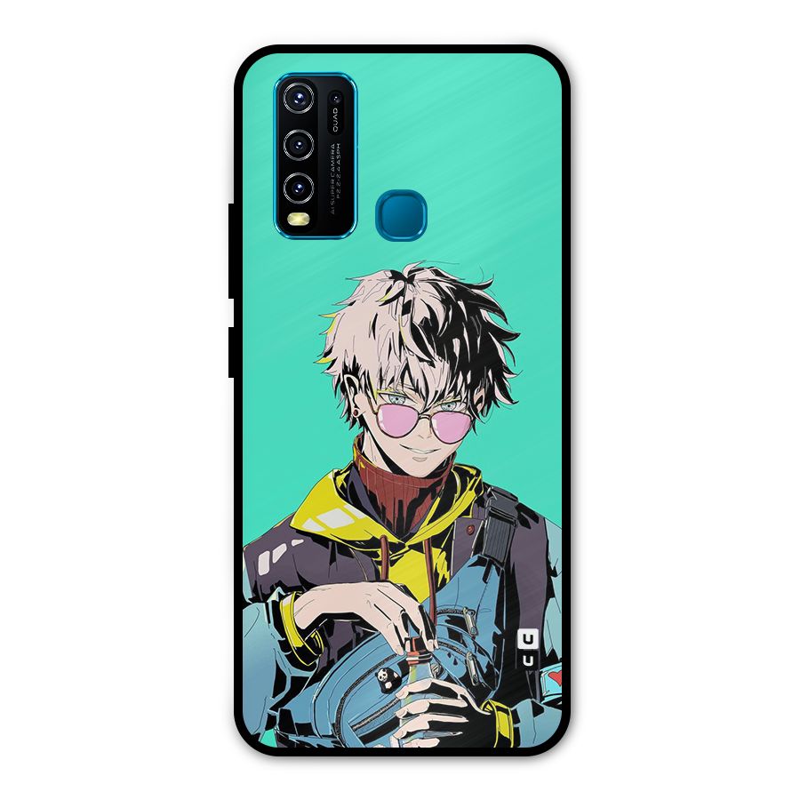Cool Gojo Metal Back Case for Vivo Y30