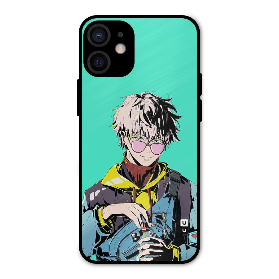 Cool Gojo Metal Back Case for iPhone 12 Mini
