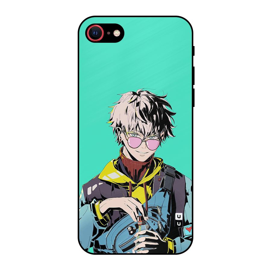 Cool Gojo Metal Back Case for iPhone 8