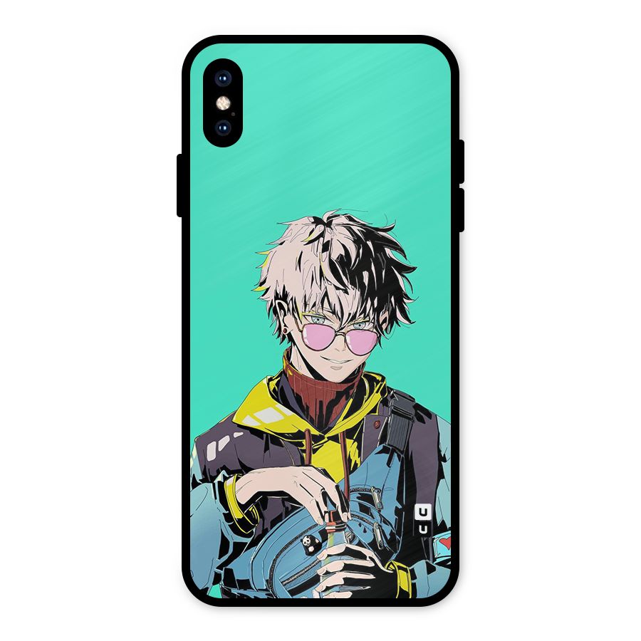 Cool Gojo Metal Back Case for iPhone XS Max