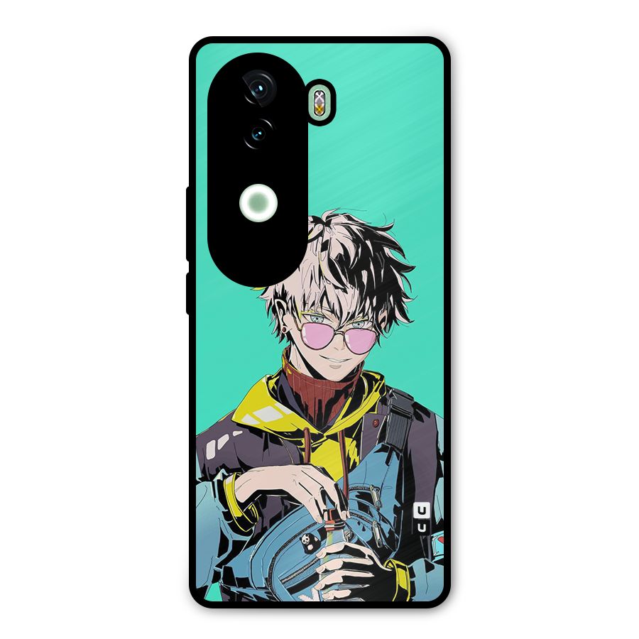 Cool Gojo Metal Back Case for iQOO Z9s