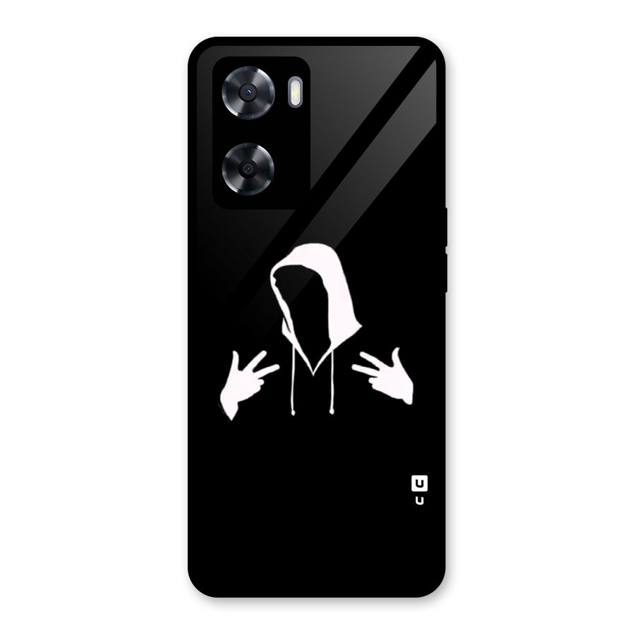 Cool Hoodie Silhouette Glass Back Case for OnePlus Nord N20 SE