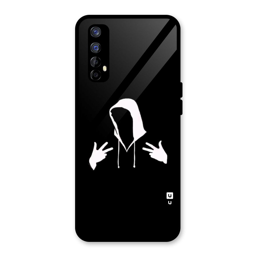 Cool Hoodie Silhouette Glass Back Case for Realme Narzo 20 Pro
