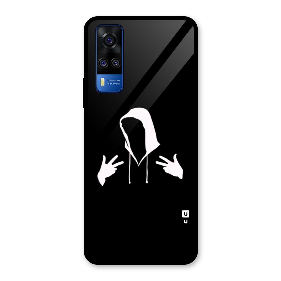 Cool Hoodie Silhouette Glass Back Case for Vivo Y31