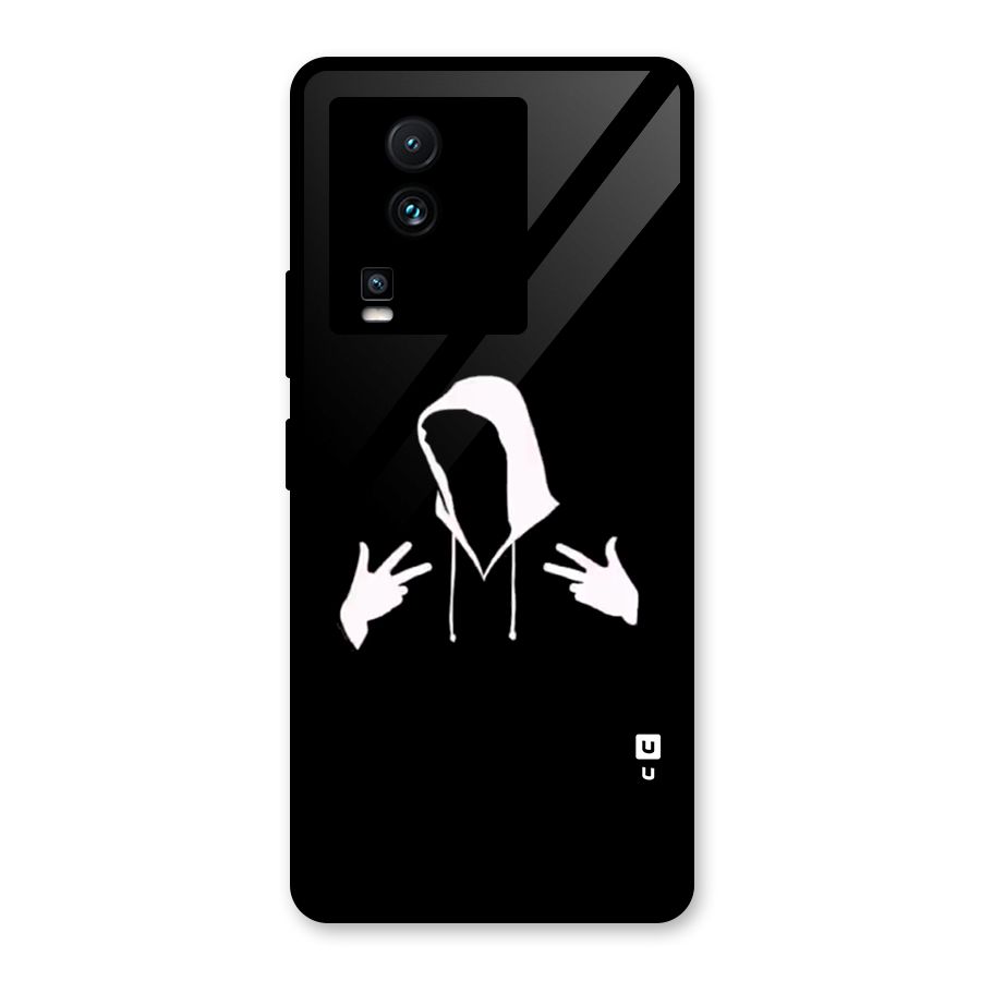 Cool Hoodie Silhouette Glass Back Case for Vivo iQOO Neo 7 Pro