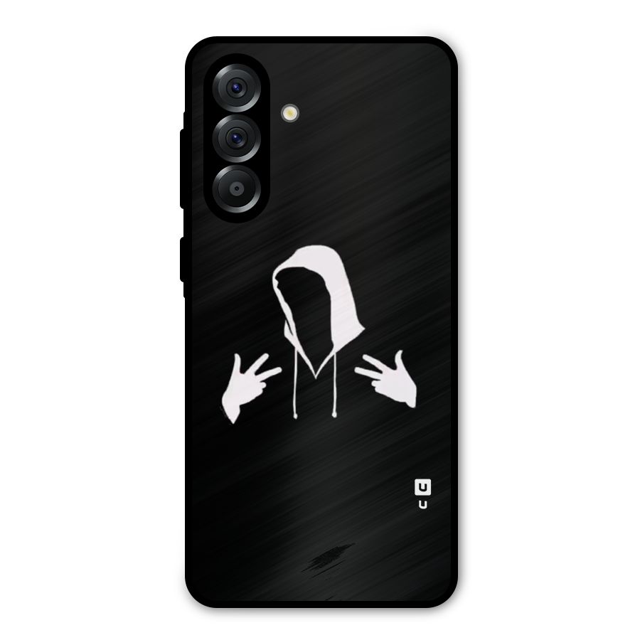 Cool Hoodie Silhouette Metal Back Case for Galaxy A56