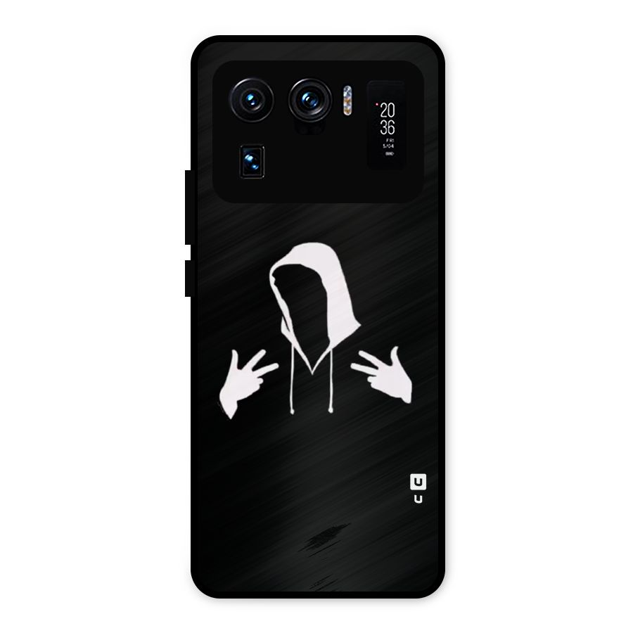 Cool Hoodie Silhouette Metal Back Case for Mi 11 Ultra