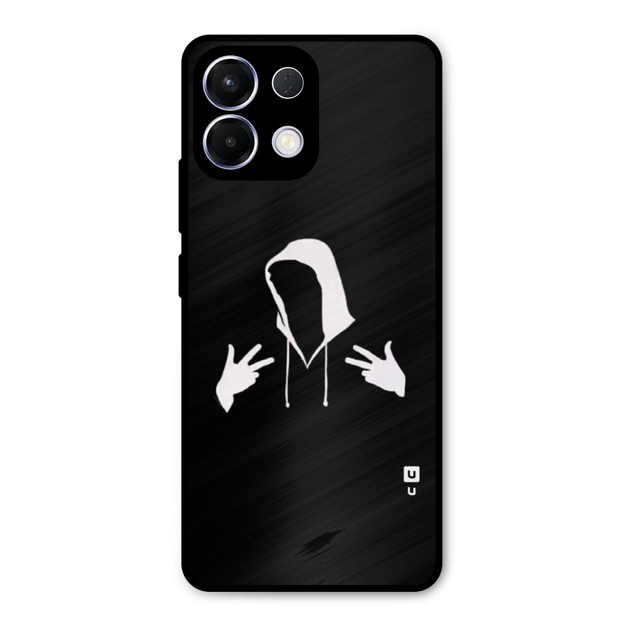 Cool Hoodie Silhouette Metal Back Case for Oppo K13