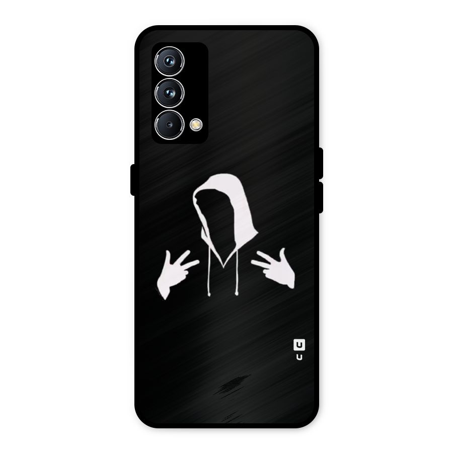 Cool Hoodie Silhouette Metal Back Case for Realme GT Master Edition