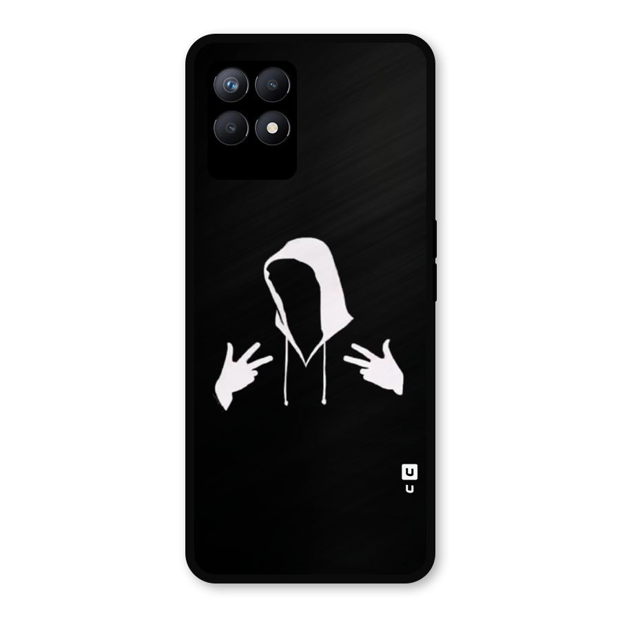 Cool Hoodie Silhouette Metal Back Case for Realme Narzo 50