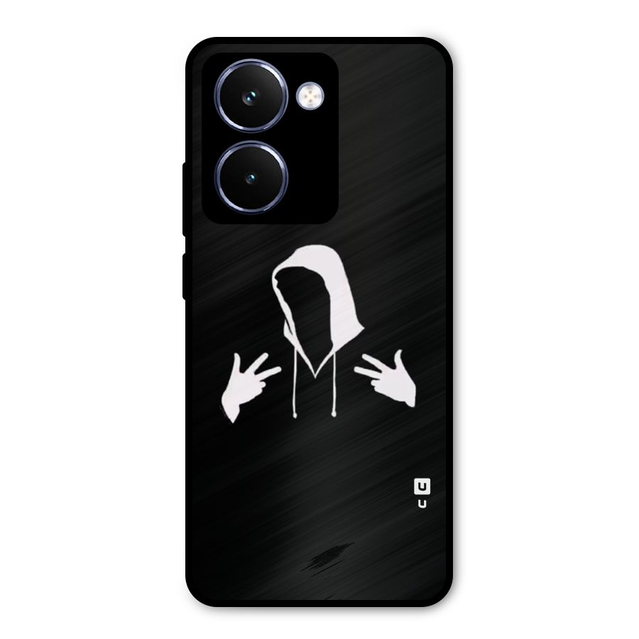 Cool Hoodie Silhouette Metal Back Case for Realme P3 Ultra