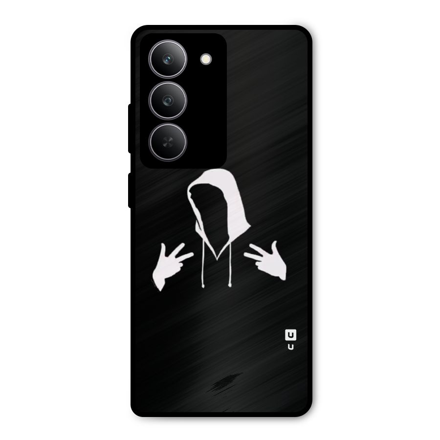 Cool Hoodie Silhouette Metal Back Case for Realme P3x