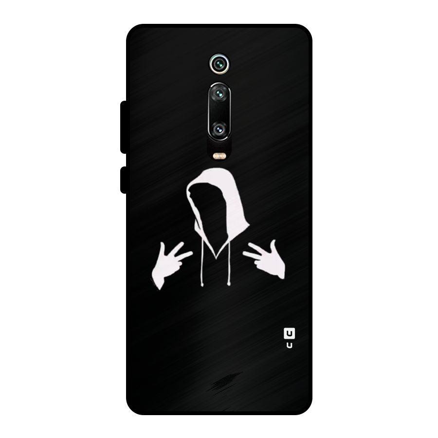 Cool Hoodie Silhouette Metal Back Case for Redmi K20 Pro