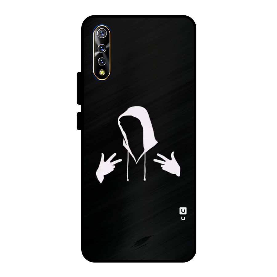 Cool Hoodie Silhouette Metal Back Case for Vivo S1