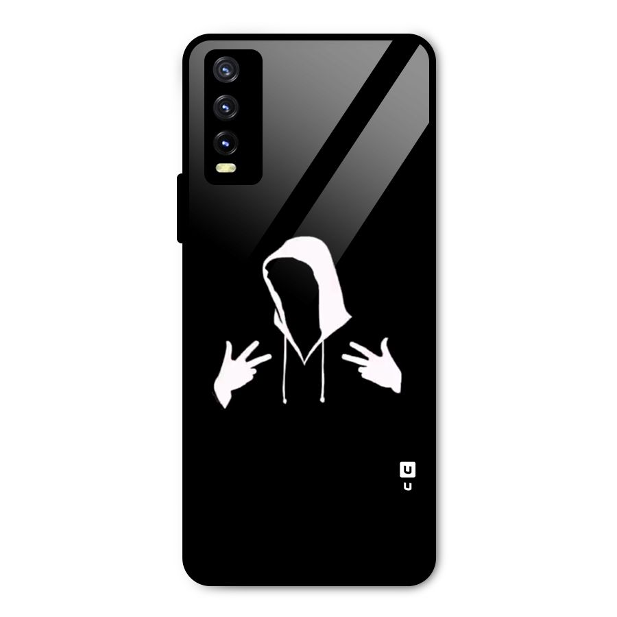 Cool Hoodie Silhouette Metal Back Case for Vivo Y20g