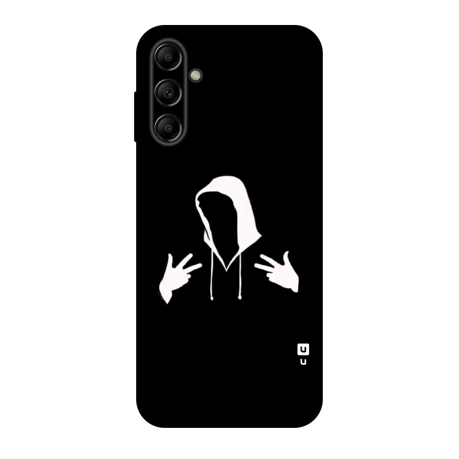 Cool Hoodie Silhouette Original Polycarbonate Back Case for Galaxy A14 5G