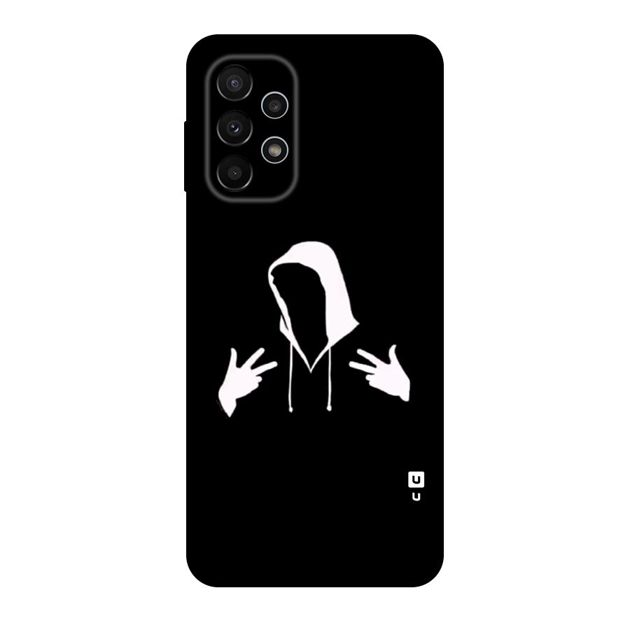 Cool Hoodie Silhouette Original Polycarbonate Back Case for Galaxy A23