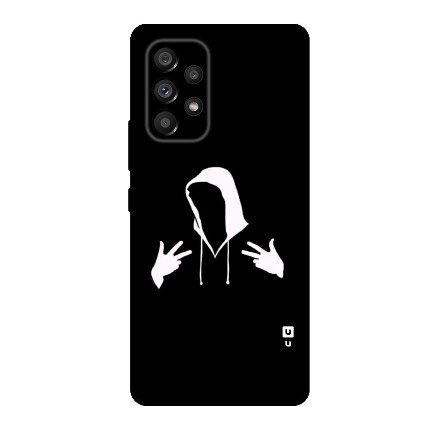 Cool Hoodie Silhouette Original Polycarbonate Back Case for Galaxy A53 5G