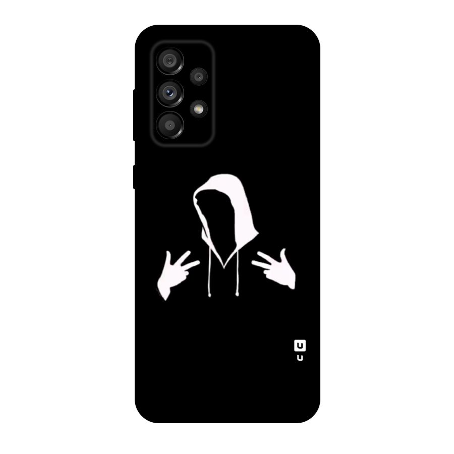 Cool Hoodie Silhouette Original Polycarbonate Back Case for Galaxy A73 5G