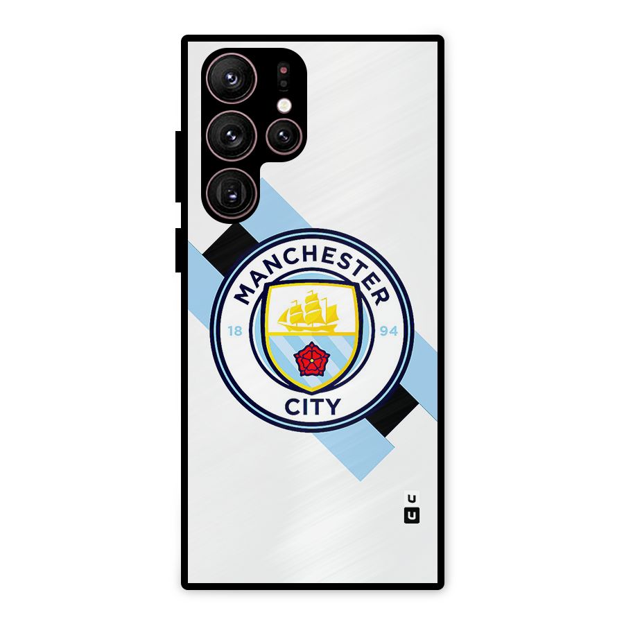 Cool Manchester City Metal Back Case for Galaxy S22 Ultra 5G