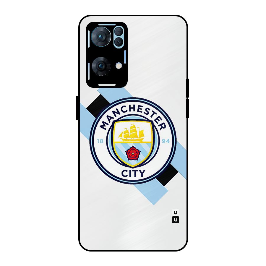 Cool Manchester City Metal Back Case for Oppo Reno7 Pro 5G