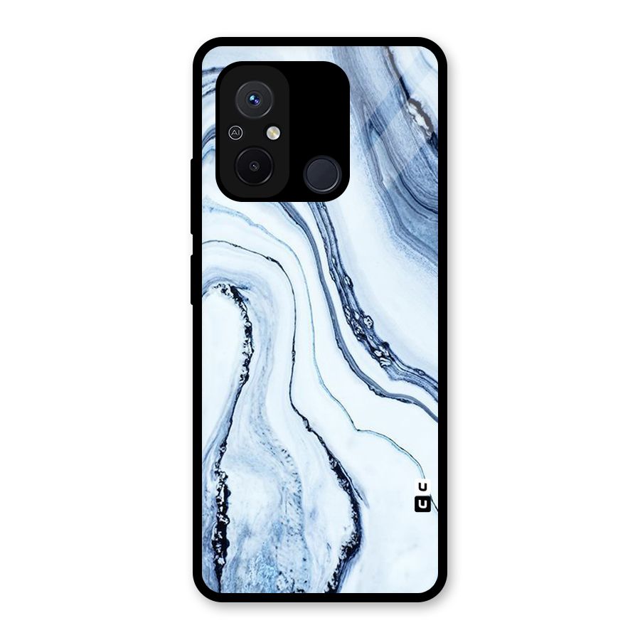 Cool Marble Art Glass Back Case for Redmi 12C