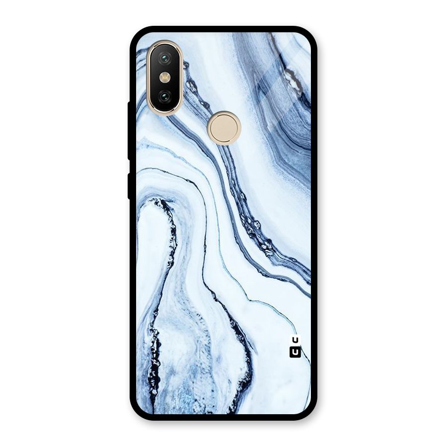 Cool Marble Art Glass Back Case for Redmi A2