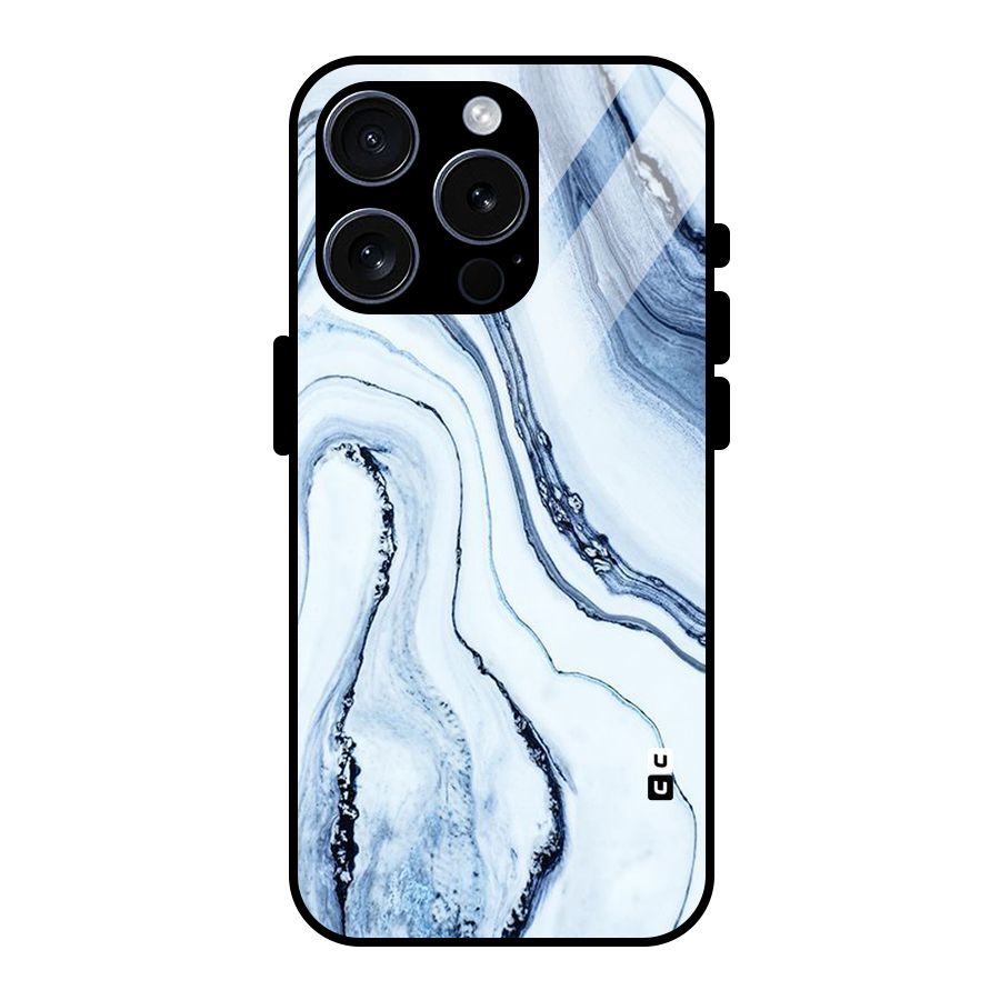 Cool Marble Art Glass Back Case for iPhone 15 Pro