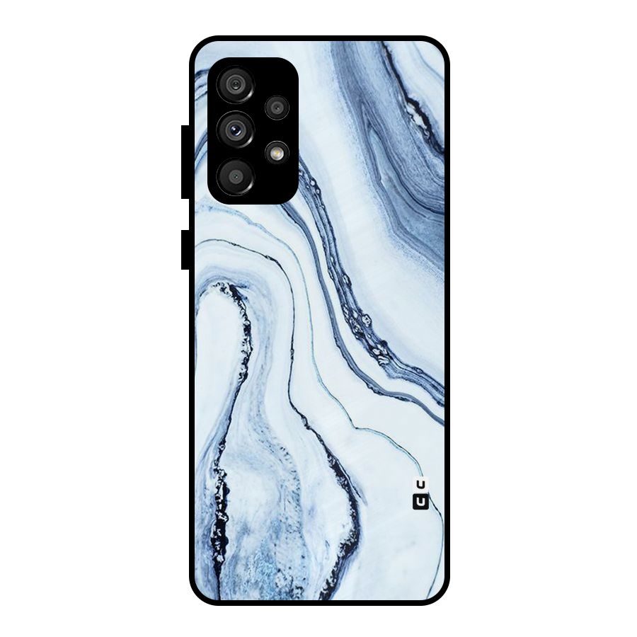 Cool Marble Art Metal Back Case for Galaxy A73 5G