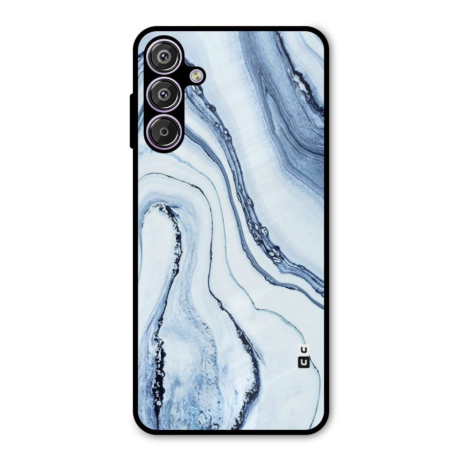 Cool Marble Art Metal Back Case for Galaxy M15