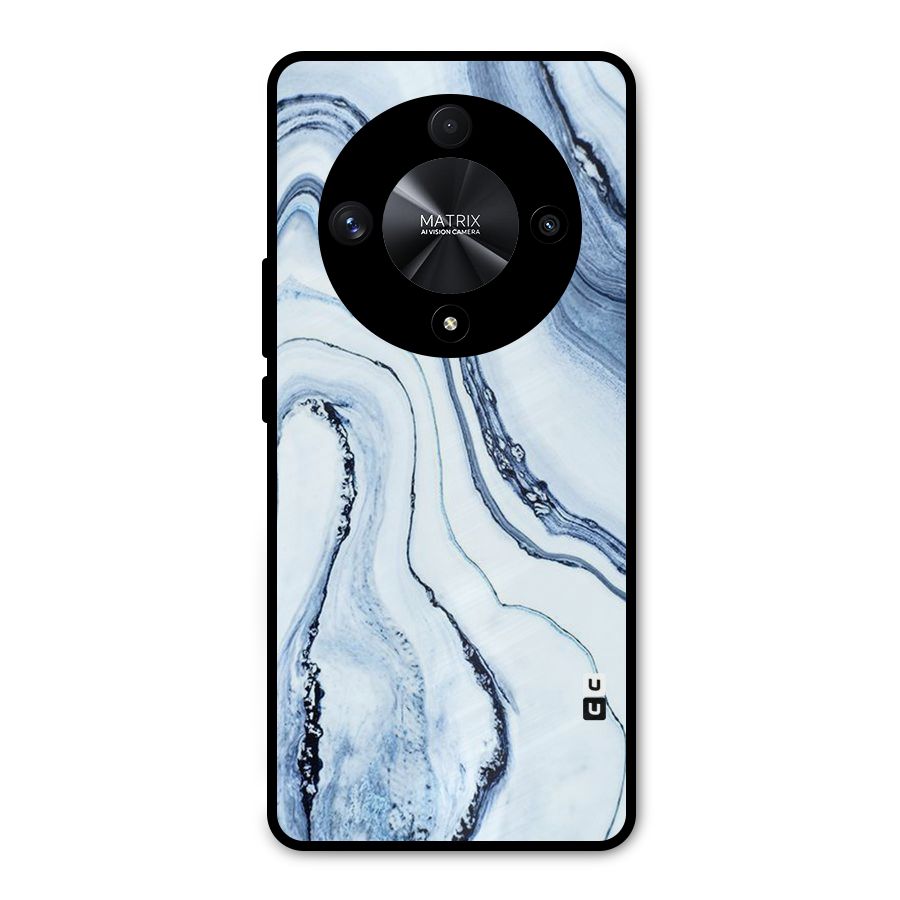 Cool Marble Art Metal Back Case for Honor X9b