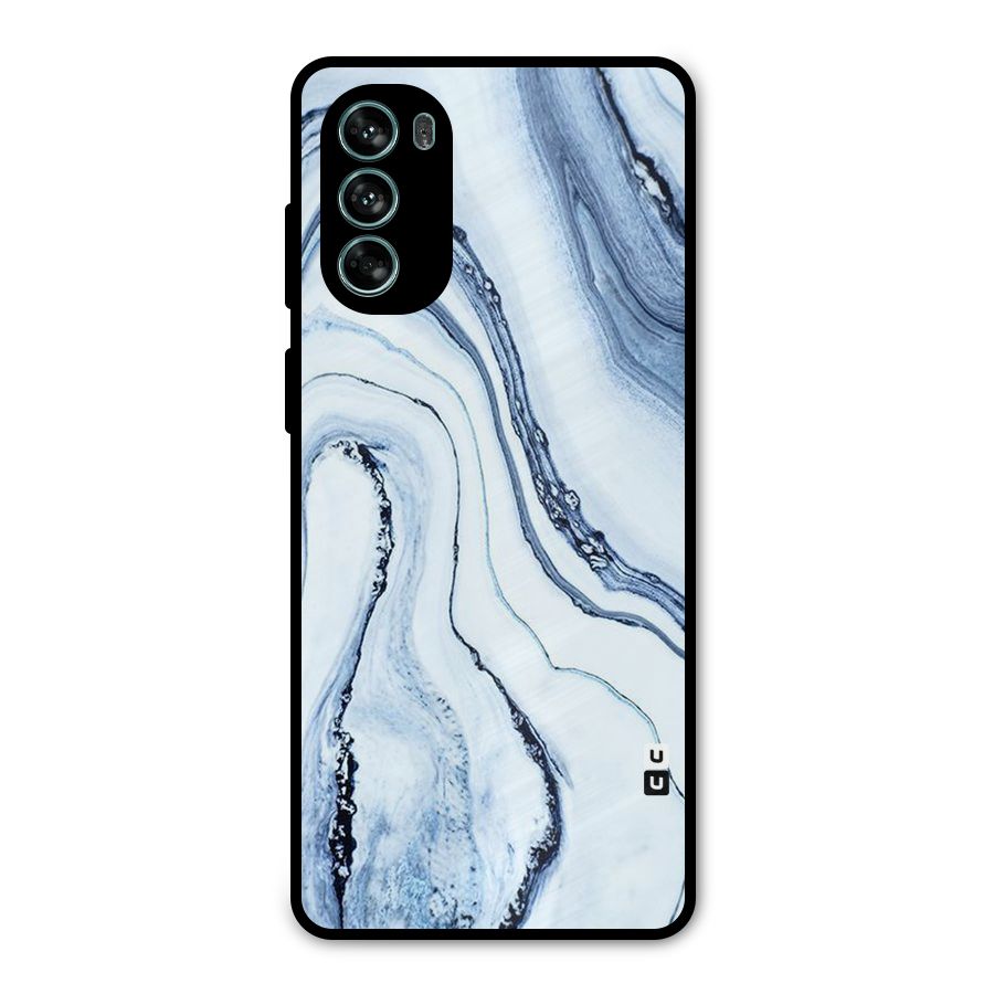 Cool Marble Art Metal Back Case for Moto G62