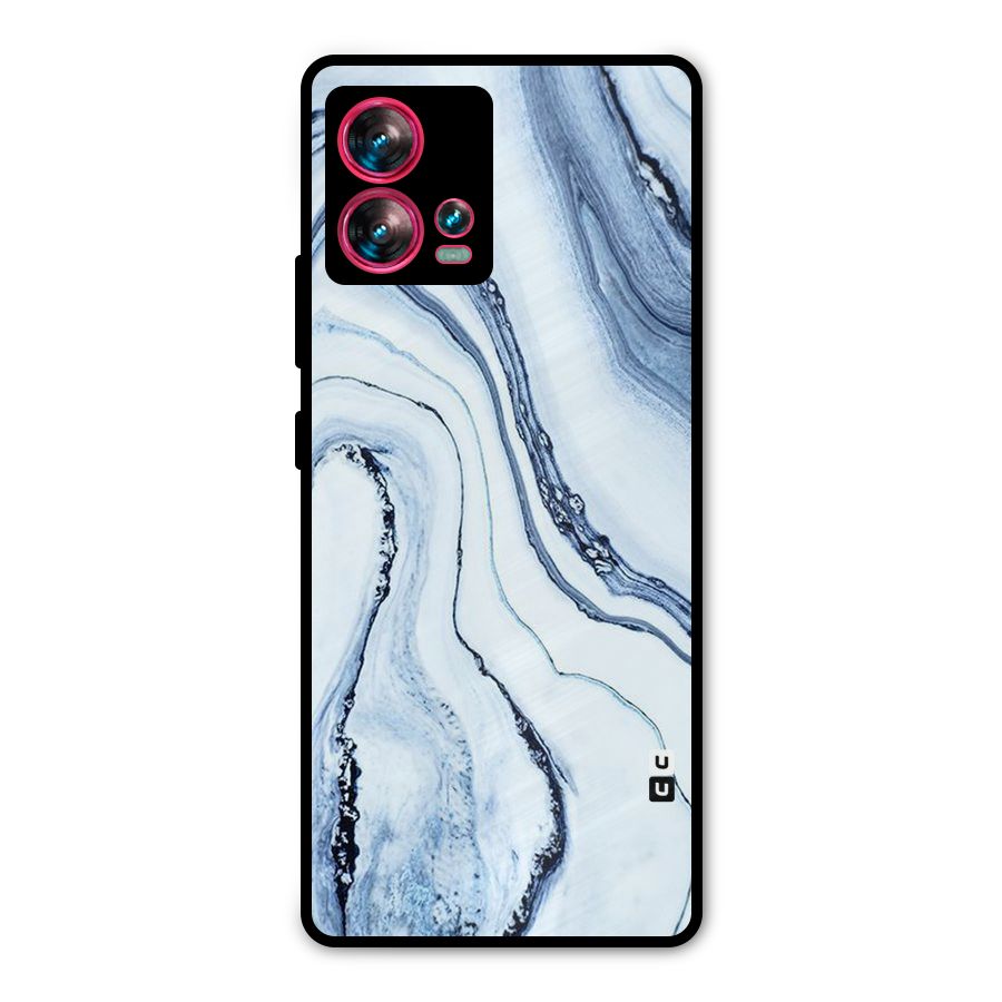 Cool Marble Art Metal Back Case for Motorola Edge 30 Fusion