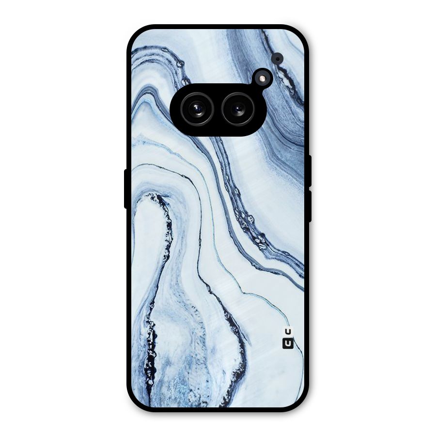 Cool Marble Art Metal Back Case for Nothing Phone 2a Plus