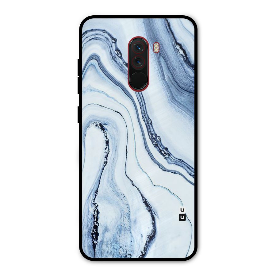 Cool Marble Art Metal Back Case for Poco F1