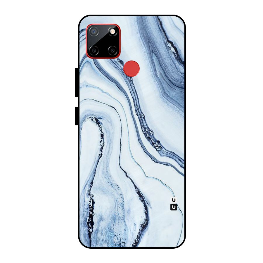 Cool Marble Art Metal Back Case for Realme C12