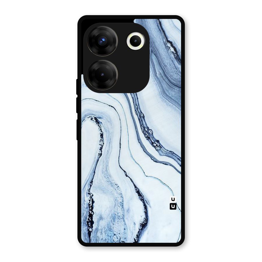 Cool Marble Art Metal Back Case for Tecno Camon 20 Pro
