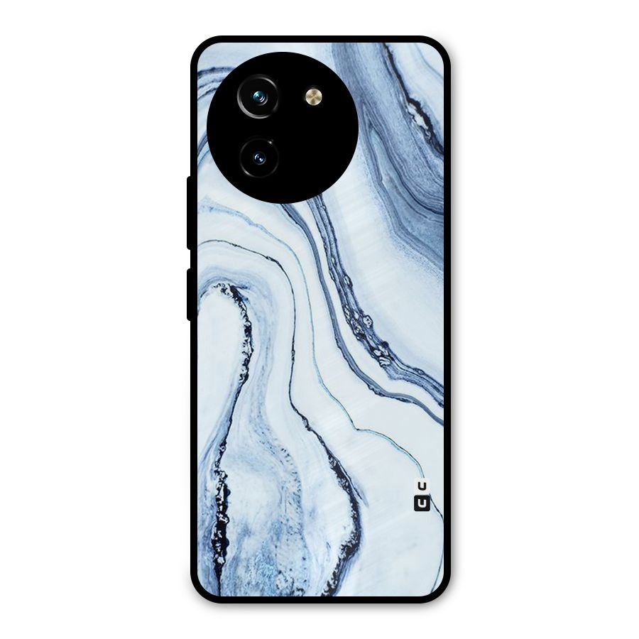 Cool Marble Art Metal Back Case for Vivo T3x