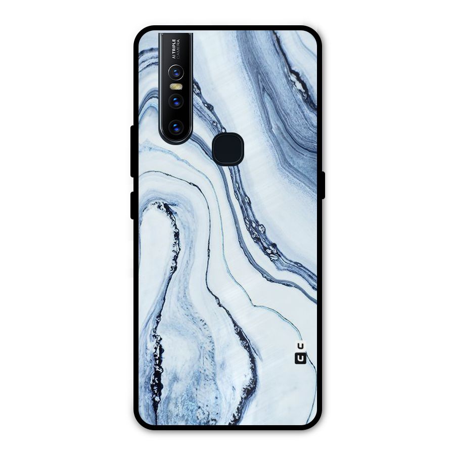 Cool Marble Art Metal Back Case for Vivo V15