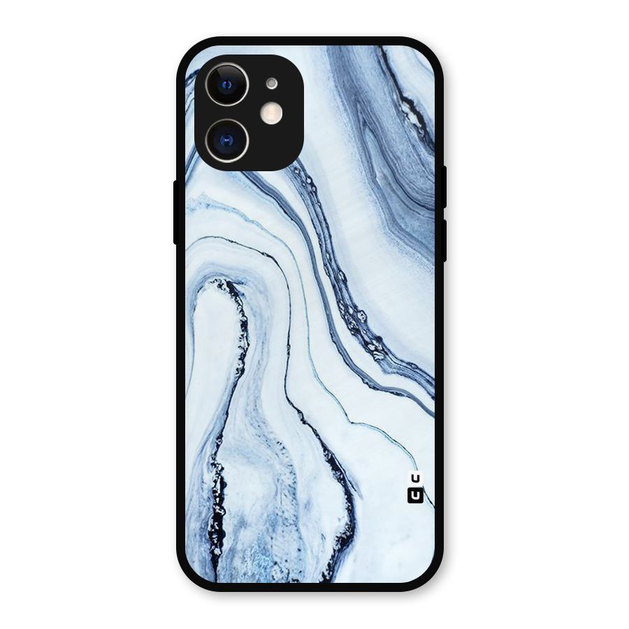 Cool Marble Art Metal Back Case for iPhone 12