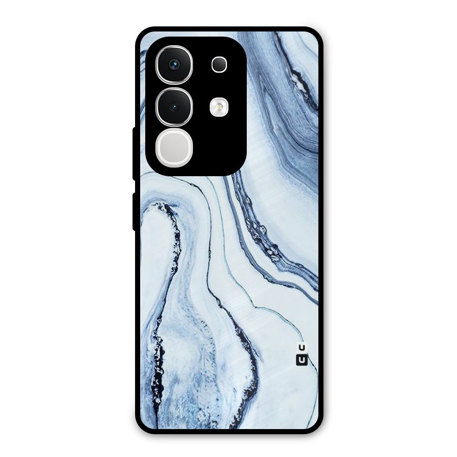 Cool Marble Art Metal Back Case for iQOO Z10x