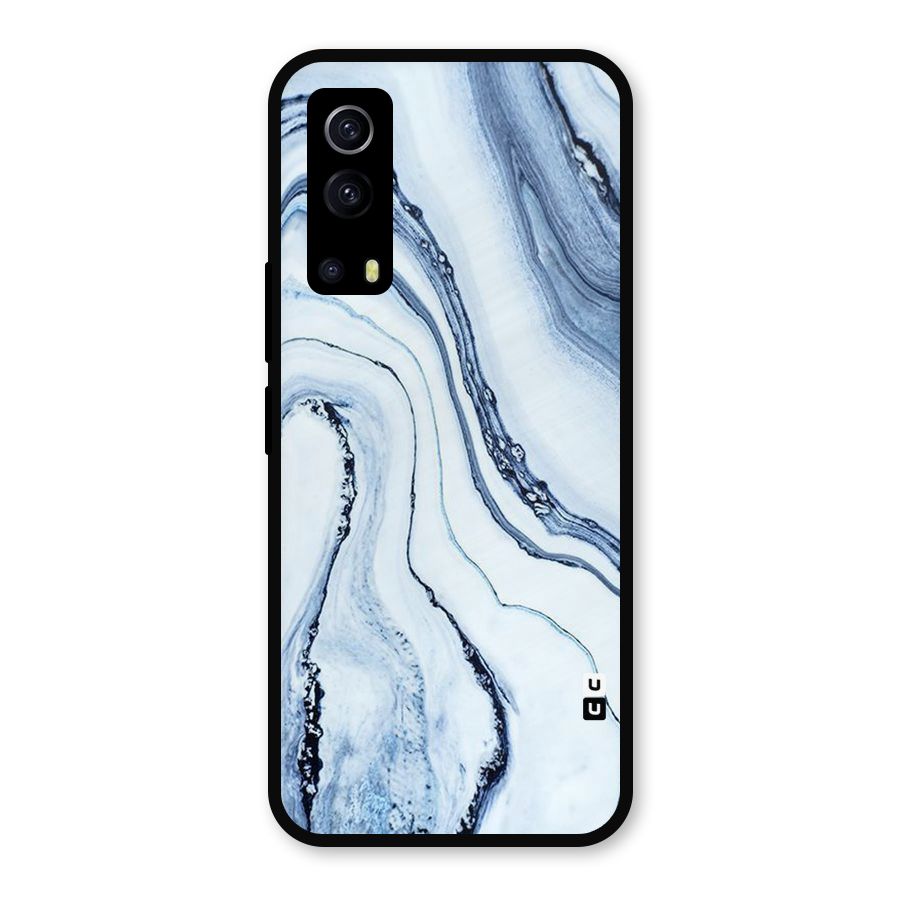Cool Marble Art Metal Back Case for iQOO Z3