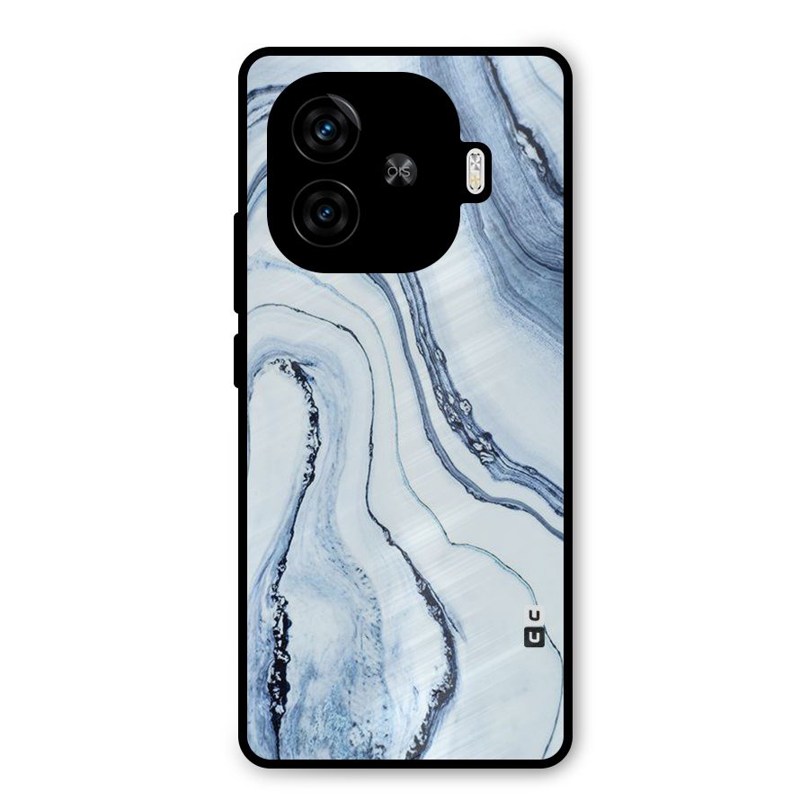 Cool Marble Art Metal Back Case for iQOO Z9 Turbo